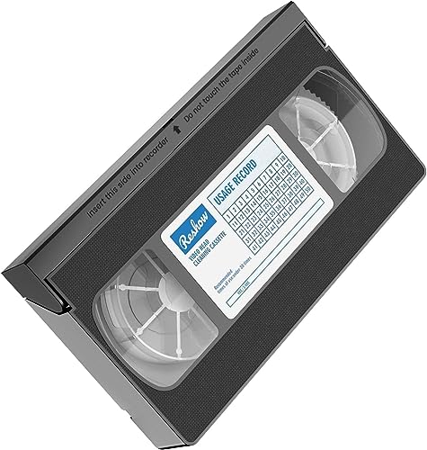 Reshow Pulitore Per Testine Vcr/Pulitore Per Testine Vhs - Pulitore Di Testine Per Lettore Vhs /Vcr Tecnologia A Secco, Nessun Liquido Richiesto