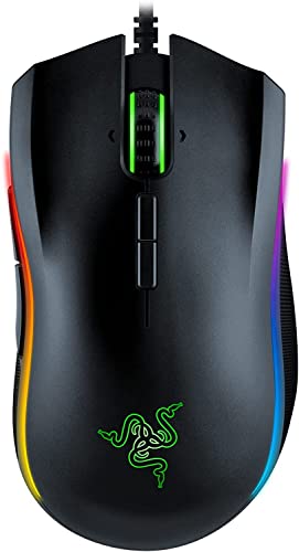 Razer Mamba Elite Gaming Mouse Cablato Con Zone Luminose Razer Chroma Estese, Sensore Ottico 5G, Tasti Del Mouse Meccanici, 9 Pulsanti Programmabili,