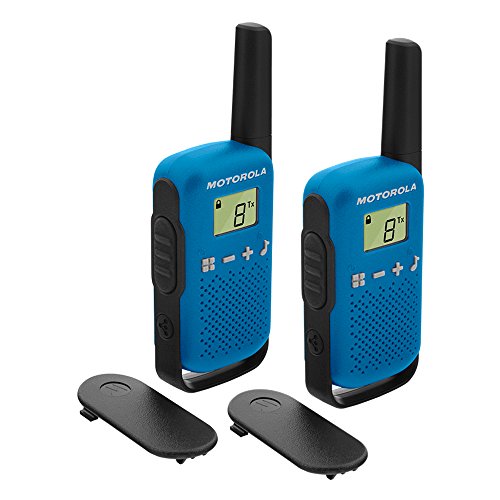 Motorola Talkabout T42 Two-Way Radio 16 Channels Black Blue