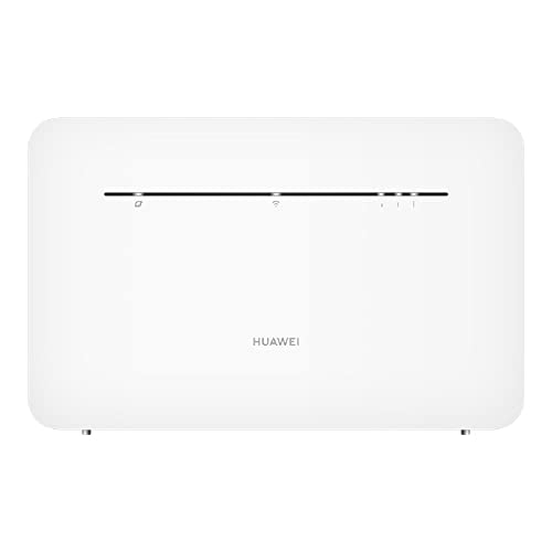 Huawei 4G+ Router Mobile 4G Wi-Fi Lte Cat. 7 Hotspot, Velocità Di Download Fino A 300 Mbps, Ac1300 Dual Band, 4 Porte Ethernet Gigabit, Bianco, La Sel