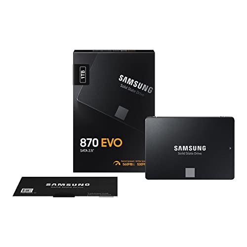 Samsung Ssd 870 Evo, 1 Tb, Form Factor 2.5", Intelligent Turbo Write, Magician 6 Software, Black (Internal Ssd)
