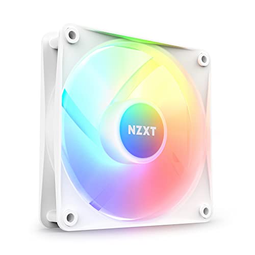 Nzxt F120 Rgb Core - Rf-C12Sf-W1 - Ventola Rgb Montata Su Hub 120Mm - 8 Led Indirizzabili Singolarmente - Valori Elevati Di Pressione Statica E Di Flu