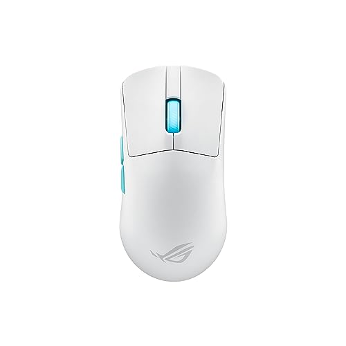 Asus Rog Harpe Ace Aim Lab Edition Mouse Gaming Ultraleggero Da 54 G, Connettività 2,4 Ghz, Rf, Bluetooth, Cablato, Sensore 36K Dpi, 5 Pulsanti Progra