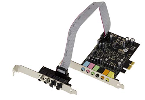 Kalea-Informatique Scheda Controller Audio Pcie Express A 7,1 Canali Con Chipset Cmedia Oxygen Cm8828 E Cm9882A - Ingressi E Uscite Digitali Spdif.