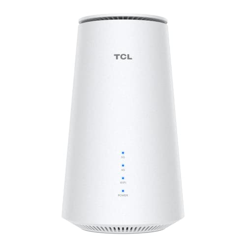 Tcl Linkhub - Hh515V Home Station Router 5G Ultra Fast, Dual Band, Gigabit, Nfc, Supporto Scheda Sim, Standard 3Ca, Wifi 6, Hotspot Fino A 256 Utenti,