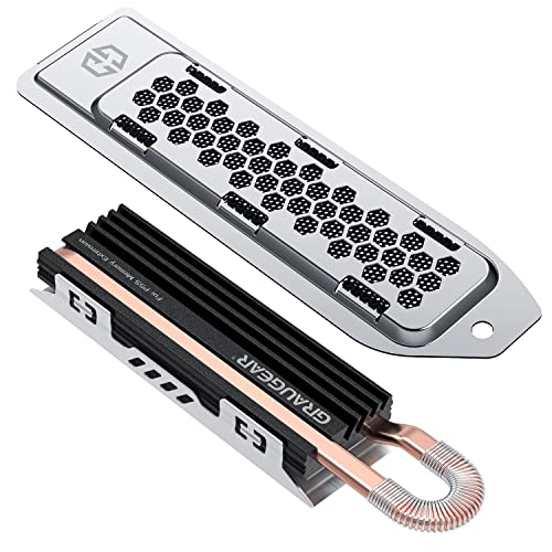 Graugear Dissipatore Di Calore Heatpipe Per Ssd M.2 Nvme (2280) | Kit Di Raffreddamento Dissipatore Di Calore Ps5 | Adatto Per Espansione Di Memoria P