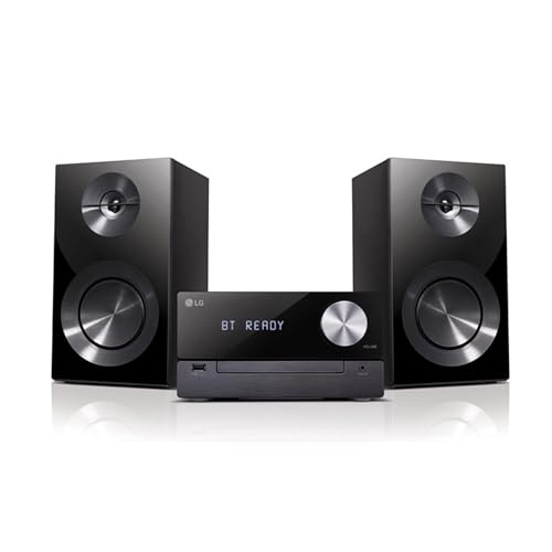 Lg Impianto Stereo Casa Micro Hi Fi 2.0 Ch 100W, Riproduzione Audio Bluetooth E Usb, Lettore Cd / Mp3, Radio Digitale Dab+ / Fm, Equalizzatore, Nero