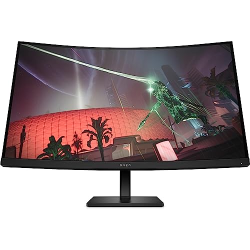 Hp Omen 32C, Monitor Curvo Da 32 Pollici, Pannello Va 16:9 2K Qhd 165Hz, 1 Ms, Display Hdr 400, Antiriflesso, 400 Nits, Amd Freesync, Nvidia G-Sync, V