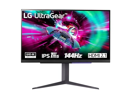Lg 27Gr93U Ultragear Gaming Monitor 27" Ultrahd 4K Ips Hdr 400, 3840X2160, 1Ms, G-Sync Compatible, Amd Freesync Premium Pro 144Hz, Hdmi 2.1 Vrr, Hdcp