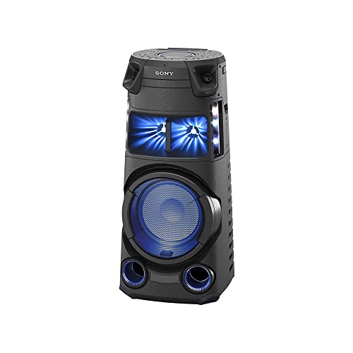 Sony Mhc-V43D - Altoparlante Bluetooth Ad Alta Potenza Con Audio Omnidirezionale E Luci Multicolore (Nero)