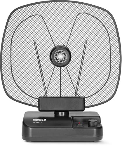 Technisat Digitenne Tt2 - Antenna Da Interno Orientabile (Antenna Amplificata A Banda Intera Da 36 Db Con Filtro Lte4 Per La Ricezione Di Segnali Dvb-