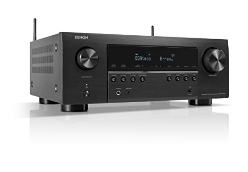 Denon Avr-S970H Ricevitore Av 7.2 Canali, Amplificatore Hifi Con Dolby Atmos, Dts:X, 6 Ingressi Hdmi E 2 Uscite, 8K Hdmi, Bluetooth, Wlan, Airplay 2,