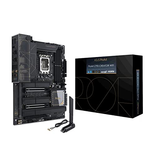 Asus Proart Z790-Creator Wifi Scheda Madre Intel Z790 Lga 1700 Atx Pcie 5.0, Ddr5, 2 Thunderbolt 4, 10 Gb, 2.5 Gb Ethernet, Wifi 6E, 4 Slot M.2,Usb 3.