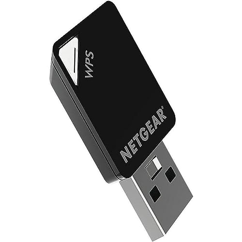 Netgear A6100-100Pes Micro Adattatore Usb Wireless, Ac600 Mbps, Dualband, Nero