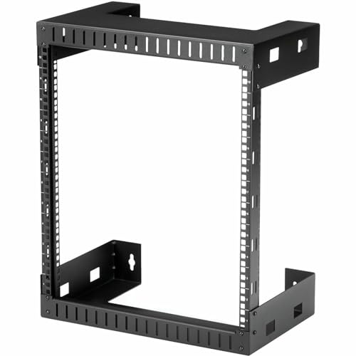 Startech.Com Armadio Rack A Muro 12U 19" - Server Rack A Telaio Aperto A 2 Montanti Con Profondità Di Montaggio Di 30Cm, Armadio Di Rete Per Apparecch
