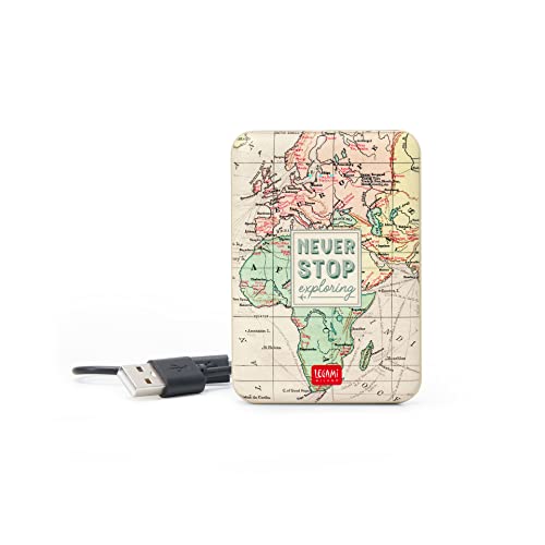 Legami Power Man - Batteria Ricaricabile Portatile, 6,2X9 Cm, Travel
