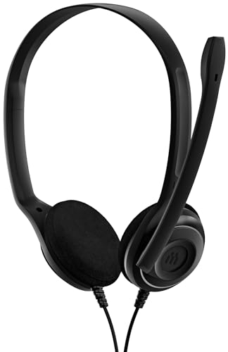 Epos Pc 8 Usb, Cuffie Usb Aperte Con Microfono A Cancellazione Del Rumore, Suono Stereo, Nere