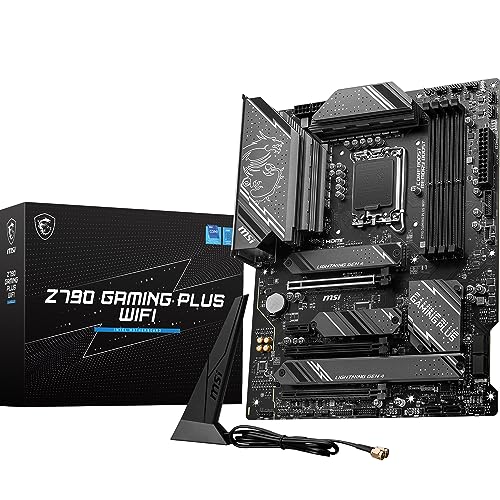 Msi Scheda Madre Z790 Gaming Plus Wifi, Atx - Supporta Processori Intel Core Di 12A E 13A Generazione, Lga 1700 - Ddr5 Memory Boost 7200+Mhz/Oc, 1 X P