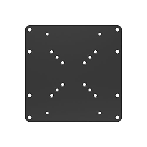 Puremounts Adapt-A Piastra Adattatore Universale Vesa Per Allargare Le Distanze Vesa, Ingrandisce Vesa 50X50 Fino A 200X200, Max. 30 Kg, Nero
