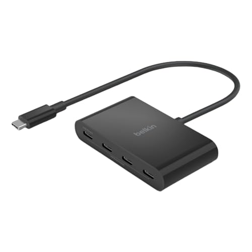 Belkin Connect Hub Da Usb-C™ A 4 Porte Usb-C, Adattatore Multiporta Con 4 Porte Usb-C 3.1 Gen 2 E Pd Fino A 100 W Con Velocità Dati Di 10 Gbps, Per Ma