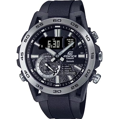 Casio Edifice Orologio Analogico Digitale Al Quarzo Uomo Con Cinturino In Plastica Ecb-40P-1Aef