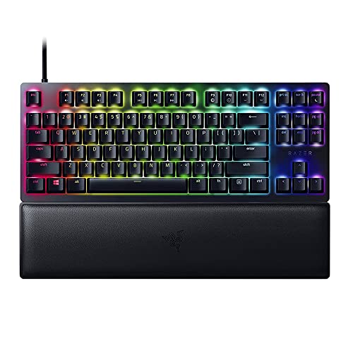 Razer Huntsman V2 Tenkeyless, Interruttore Viola,, Tastiera Da Gioco Ottica, Interruttori Ottici A Scatto, Copri Tasti Doubleshot Pbt, Poggiapolsi Erg