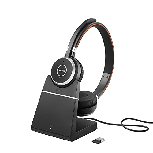 Jabra Evolve 65 Se Cuffie Wireless Mono - Bluetooth, Microfono Con Cancellazione Del Rumore - Batteria A Lunga Durata E Base Di Ricarica - Certificate