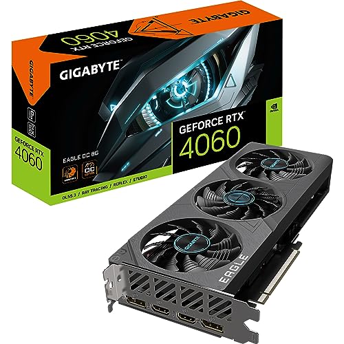 Gigabyte Nvidia Geforce Rtx 4060 Eagle Oc Scheda Grafica - 8Gb Gddr6, 128-Bit, Pci-E 4.0, 2505Mhz Core Clock, 2X Dp 1.4, 2X Hdmi 2.1A, Nvidia Dlss 3 -