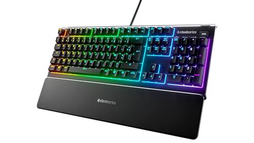 Steelseries Apex 3 - Tastiera Da Gioco Rgb - Illuminazione Rgb A 10 Zone - Poggiapolsi Magnetico Premium - Layout Francese (Azerty)