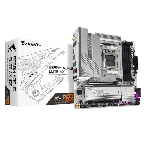 Aorus B650 Aorus Elite Ax Ice (Socket Am5/B650/Ddr5/S-Ata 6Gb/S/Micro Atx)