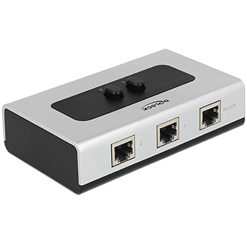 Delock Switch Rj45 10/100/1000 2 Port Manual Bidirectional - Switch - 2 Anschlüsse