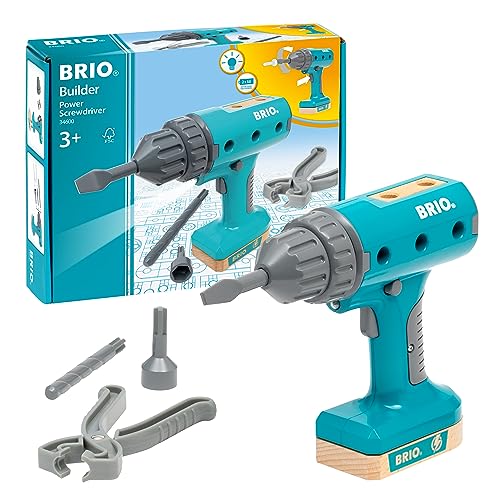 Brio Builder - 34600 Cacciavite Elettrico | Giochi Di Ruolo Educativi E Costruzioni Per Bambini Di Età Superiore A 3 Anni
