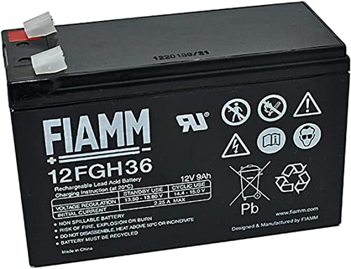 Fiamm Ic-12Fgh36 - Batteria Al Piombo 12V 9Ah (Faston 6,3Mm)