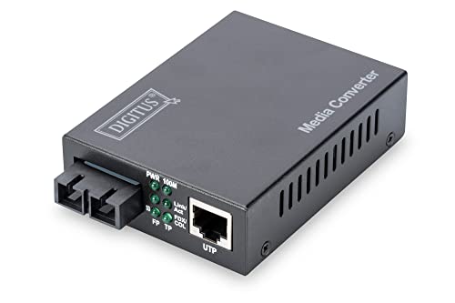 Digitus Professional Media Converter, Fast Ethernet, Rj45 A Sc, Multimode, Fino A 2 Km, Rj45/Sc - 1310Nm - 100 Mbit, Multimode