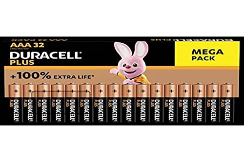 Duracell Plus Bp32 - Batteria Alcalina Micro (Aaa), 1,5 V, 32 Pezzi