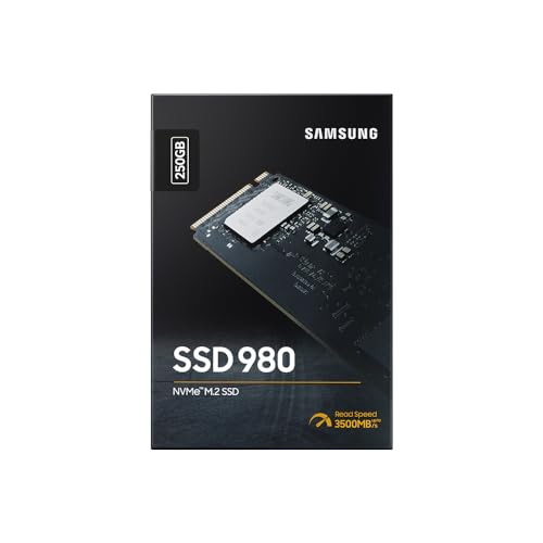 Samsung 980 250 Gb Pcie 3.0 (Up To 2,900 Mb/S) Nvme M.2 Internal Solid State Drive (Ssd) (Mz-V8V250Bw)