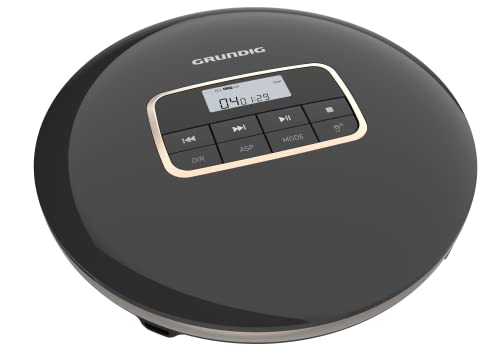Grundig Gcdp 8500 Lettore Cd Portatile, Nero/Argento