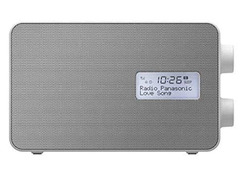 Panasonic Rf-D30Bteg-W Radio Digitale Dab+ E Musica Wireless Bluetooth, Resistente Agli Spruzzi, Stazione Di Ricarica Per Smartphone, Fm, Equalizzator