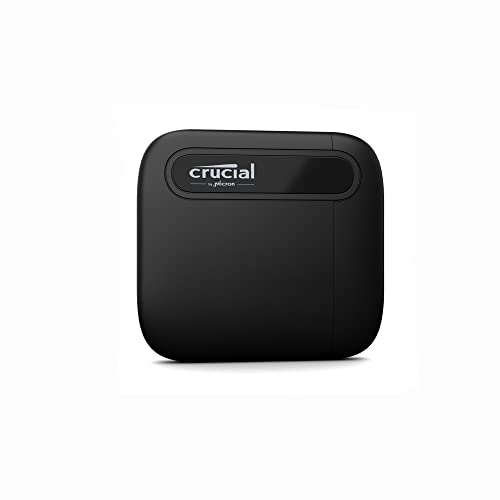 Crucial X6 Da 1Tb Ssd Portatile - Fino A 800Mb/S - Pc E Mac - Unità A Stato Solido Esterna Usb-C, Usb 3.2 - Ct1000X6Ssd9