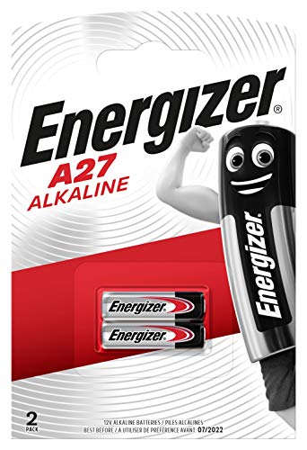 Energizer Batterie Alcaline A27, 12V, Confezione Da 2