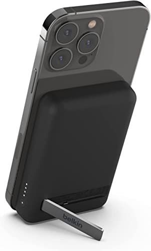 Belkin Batteria Esterna Wireless Magnetica Da 5000 Mah, Caricabatteria Portatile Con Magsafe, Ricarica Passante, Uscita Da 7,5 W, Ingresso Da 10 W, Su