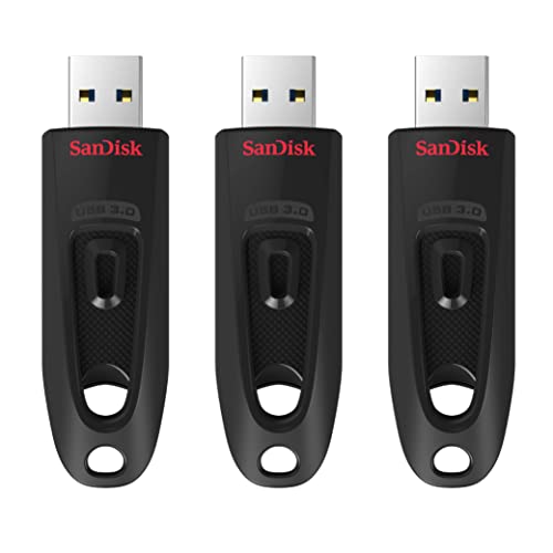 Sandisk 64 Gb Ultra Unità Flash Usb 3.0, Fino A 130 Mb/Sec, 3 Schede