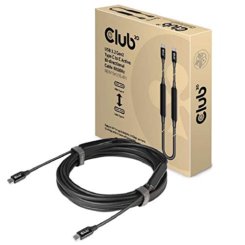 Club 3D Cavo Usb 3.2 Gen 2 Tipo C To C Attivo Bi-Directional 8K60Hz Data 10Gbps And Pd