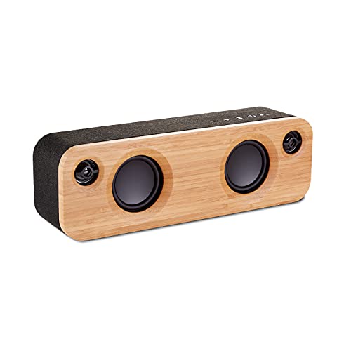 House Of Marley Get Together Mini Casse, Doppio Altoparlante Senza Fili In Bambù E Alluminio Riciclabile, Autonomia Batteria 10 Ore, Con Subwoofer Da