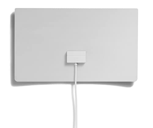 One For All – Filtro A Blocco 3G/4G/5G – Antenna Ultra Flat Dvb-T2 – Tv Digitale Full Hd – Montabile A Parete/Tetto – Portata Da 0 A 25 Km – Bianco –