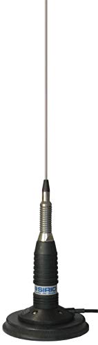 Sirio Antenne Ml 145 Mag Con Base Magnetica Diametro 125Mm, Antenna Cb Veicolare, Frequenza 27-28.5Mhz, Potenza Massima 900W (Cw) Short Time, Inox/Ner