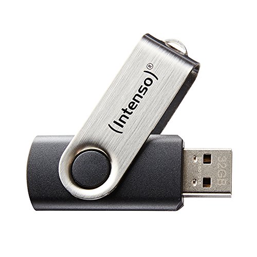 Intenso Basic Line - Chiavetta Usb Da 64 Gb - Pendrive Usb 2.0, Silver/Black
