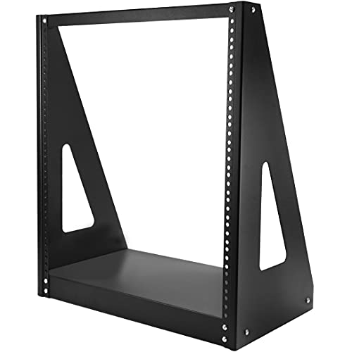 Startech.Com Supporto Rack Da Tavolo 19" 12U A Telaio Aperto - Rack Dati Rinforzato A 2 Montanti - Quadro Armadio Rack Di Rete Per Av/Media E Apparecc