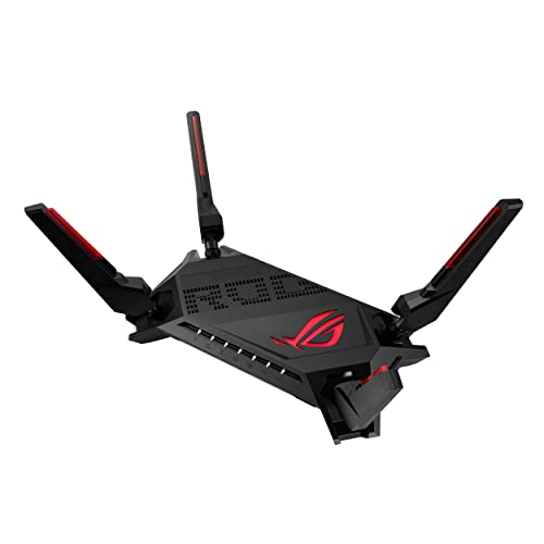 Asus Rog Rapture Gt-Ax6000 Dual Band Wifi 6 Router Estendibile Gaming, Due Porte Ethernet 2.5G, Vpn Fusion, Game Boost, Sicurezza Di Rete Per Tutti Di