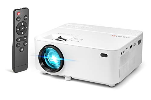 Technaxx Mini Proiettore Led, Proiettore Home Theater Tx-113 - Durata Led 40.000 Ore, Lettore Multimediale, Compatibile Con Computer/Notebook, Smartph